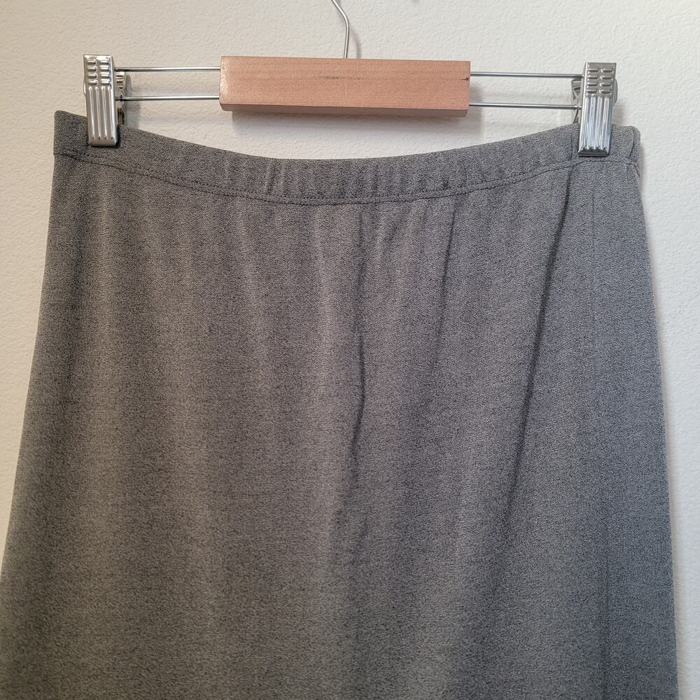 Vintage Y2K Made in USA Grey Maxi Flowy Tiered Skirt XL Witchy Grunge Emo Fairy - Picture 3 of 7